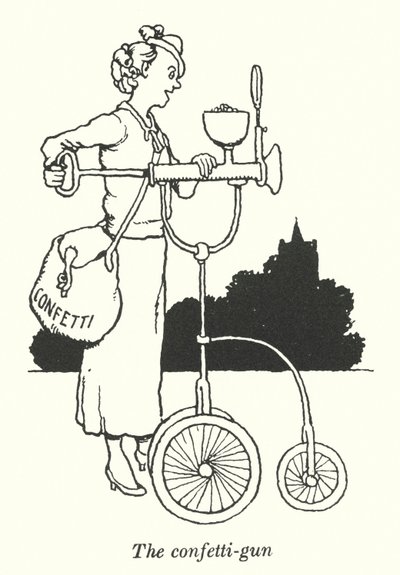 Het confetti-geweer door William Heath Robinson