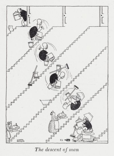 De afstamming van de mens door William Heath Robinson
