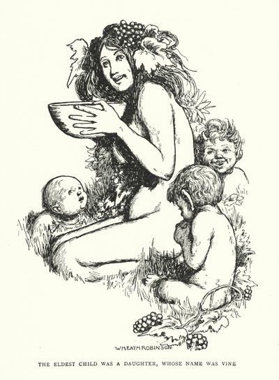 Het oudste kind was een dochter, wiens naam Vine was door William Heath Robinson