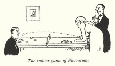 Het binnenspel Shovaroon (litho) door William Heath Robinson