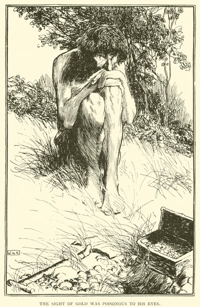 Het zicht van goud was giftig voor zijn ogen door William Heath Robinson