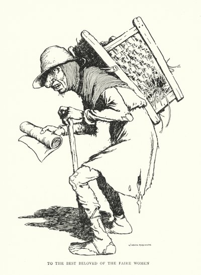 Aan de meest geliefde van de schone vrouwen door William Heath Robinson