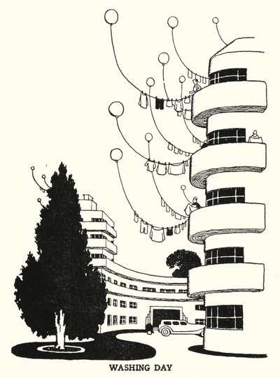 Wasdag door William Heath Robinson