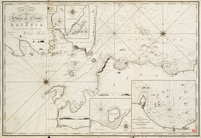 Navigatie door de Straat van Sunda naar Batavia door William Heather