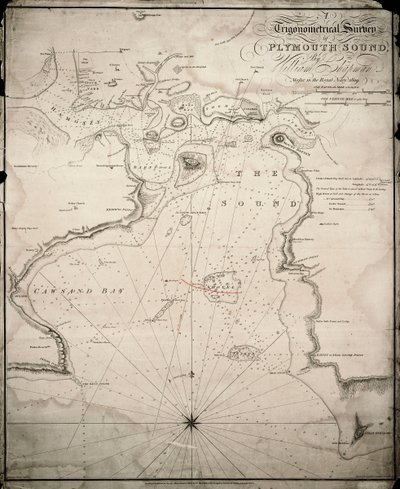 Een trigonometrische survey van Plymouth Sound door William & Heather William Chapman