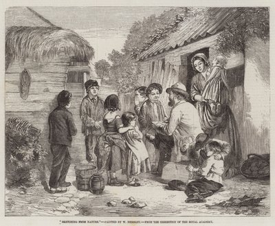 Schetsen uit de natuur, van de tentoonstelling van de Koninklijke Academie door William Hemsley