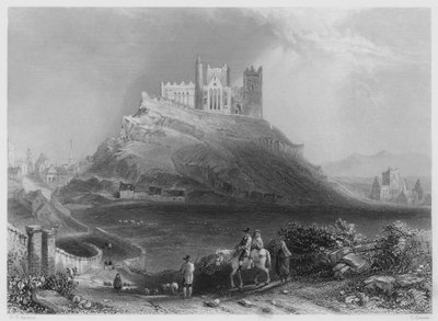 Toegang tot Cashel, vanuit het noorden (gravure) door William Henry (after) Bartlett
