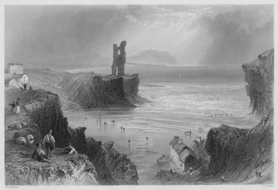 Ballybunnian (gravure) door William Henry (after) Bartlett