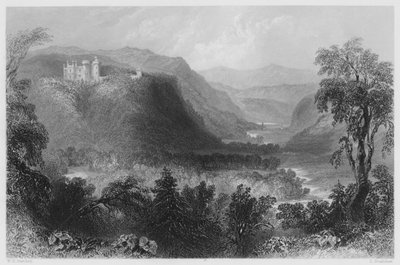 Kasteel Howard, Vale of Avoca door William Henry (after) Bartlett
