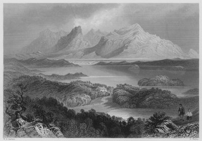 Garromin, Connemara door William Henry (after) Bartlett