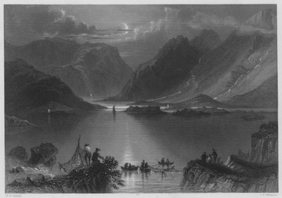 Hoofd van de Killeries, Connemara (gravure) door William Henry (after) Bartlett