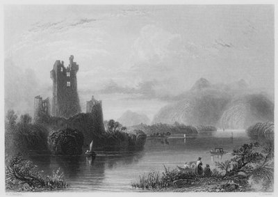 Ross Castle, Killarney door William Henry (after) Bartlett
