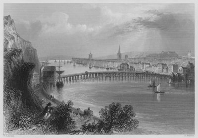 Waterford (gravure) door William Henry (after) Bartlett