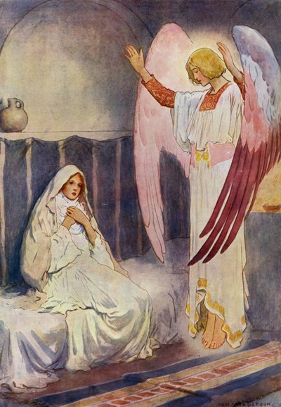 De annunciatie door William Henry (after) Margetson