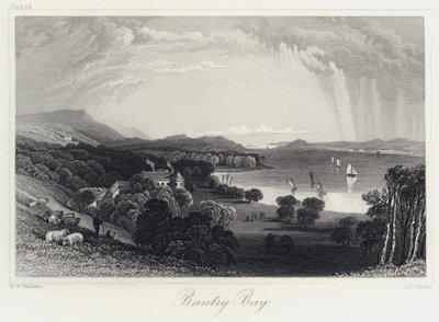 Bantry Bay (gravure) door William Henry Bartlett