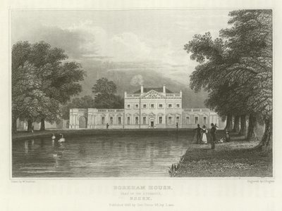 Boreham House, Zetel van Sir J Tyrrell, Essex door William Henry Bartlett