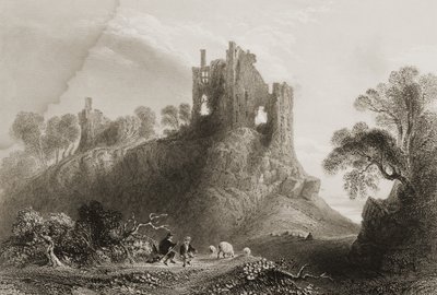 Carrigogunnell Castle, nabij Limerick, County Limerick, Ierland, uit 