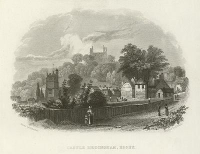 Kasteel Hedingham, Essex door William Henry Bartlett