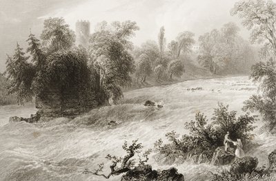 Castleconnell en Doonass Rapids, County Limerick, Ierland, uit 