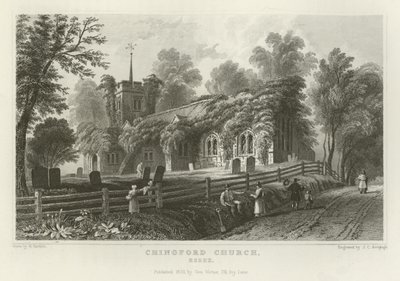Chingford Kerk, Essex door William Henry Bartlett