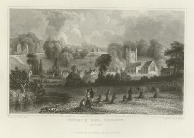 Church End, Dunmow, Essex door William Henry Bartlett