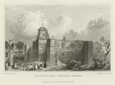 Kasteel van Colchester, Essex door William Henry Bartlett