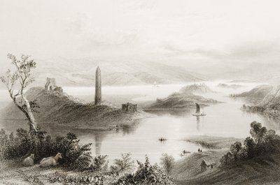 Devenish Island, County Fermanagh, Ierland, uit 