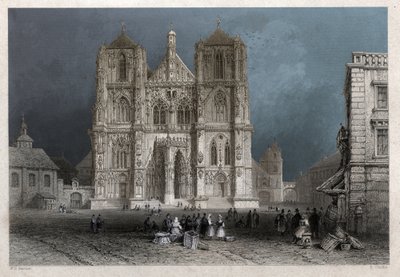 Koepel van Regensburg door William Henry Bartlett