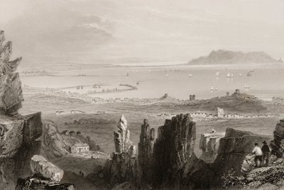 Dublin Bay vanaf Kingstown Quarries, uit 