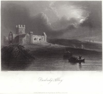 Dunbrody Abdij in County Wexford door William Henry Bartlett
