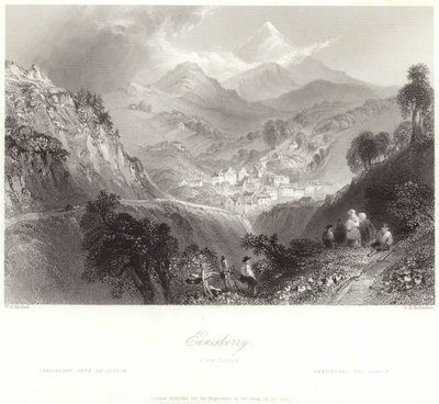 Enniskerry in County Wicklow door William Henry Bartlett