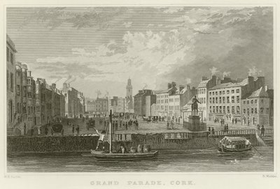 Grote Parade in Cork door William Henry Bartlett