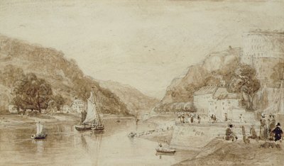 Hotwells nabij Bristol door William Henry Bartlett