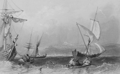 Joppa (gravure) door William Henry Bartlett