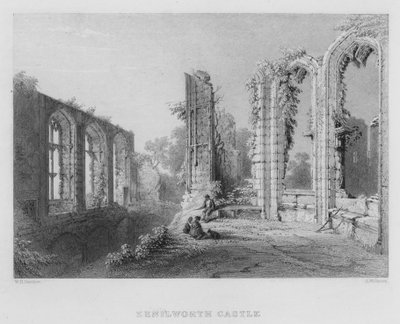 Kenilworth Castle door William Henry Bartlett