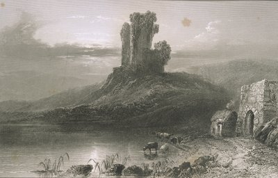 Kilcolman Castle, County Cork, Ierland, uit 