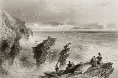 Kilkee, County Clare, Ierland, uit 