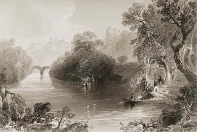 Killarney, Old Weir Bridge, County Killarney, Ierland, uit 
