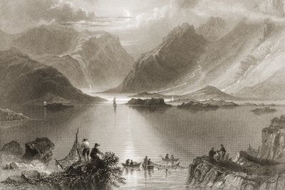 Killary Harbour, County Mayo, Ierland, uit 