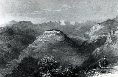 Residentie van Lady Hester Stanhope in Joon, op de Libanonberg, 1845 door William Henry Bartlett
