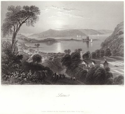 Larne in County Antrim door William Henry Bartlett