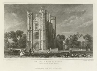 Leigh Priory, Essex, 7 mijl ten noorden van Chelmsford door William Henry Bartlett