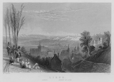 Luik door William Henry Bartlett