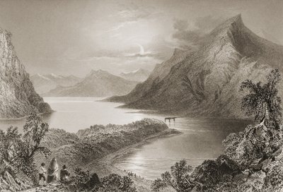 Lough Inagh, Connemara, County Galway, uit 
