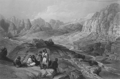 Petra, Locatie van de Stad, Jeremia XLIX door William Henry Bartlett
