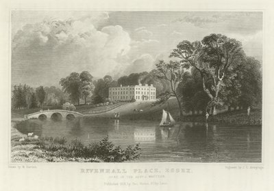 Rivenhall Place, Essex, Zetel van de Eerwaarde J Western door William Henry Bartlett