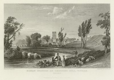 Romeins Station bij Chipping Hill, Witham, Essex door William Henry Bartlett