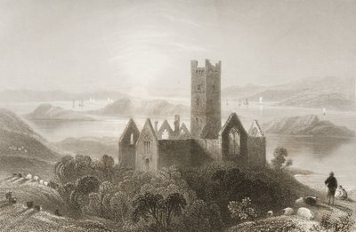Roserk Abbey, County Mayo, Ierland, uit 