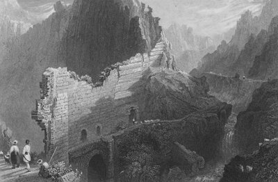 Vernietigde muren van Antiochië, het oude Anathoth door William Henry Bartlett