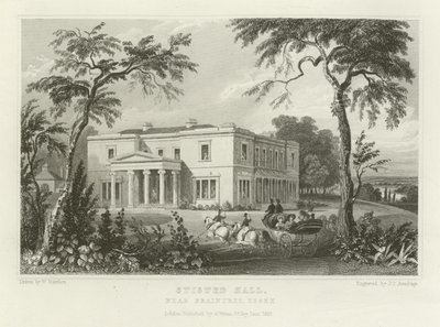 Stisted Hall, nabij Braintree, Essex door William Henry Bartlett